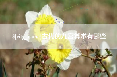 盐城古代的九宫算术有哪些