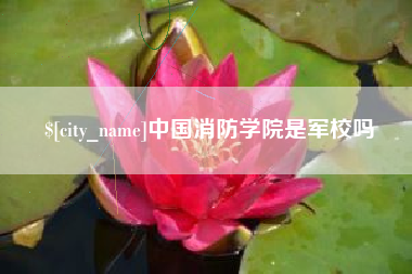 盐城中国消防学院是军校吗