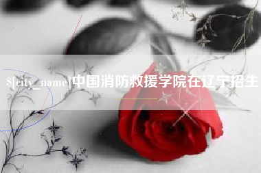 盐城中国消防救援学院在辽宁招生