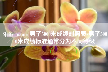 盐城男子5000米成绩对照表-男子5000米成绩标准通常分为不同等级