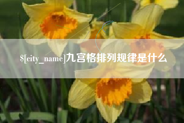 盐城九宫格排列规律是什么