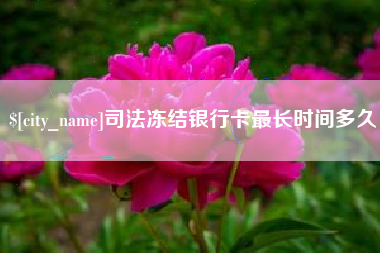 盐城司法冻结银行卡最长时间多久
