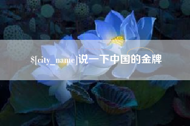 盐城说一下中国的金牌
