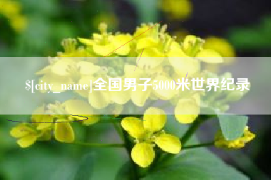 盐城全国男子5000米世界纪录