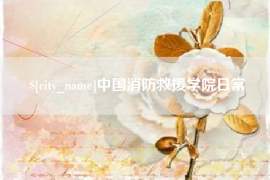 盐城中国消防救援学院日常