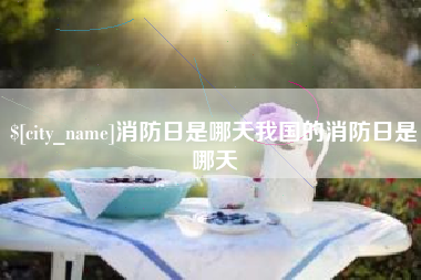 盐城消防日是哪天我国的消防日是哪天