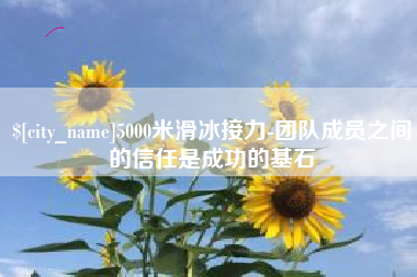 盐城5000米滑冰接力-团队成员之间的信任是成功的基石