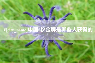 盐城中国6枚金牌是哪些人获得的