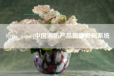 盐城中国消防产品质量查询系统