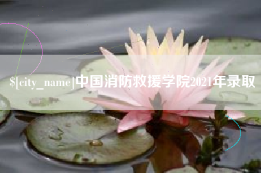 盐城中国消防救援学院2021年录取