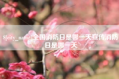 盐城全国消防日是哪一天宣传消防日是哪一天