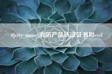 盐城消防产品认证证书和cccf