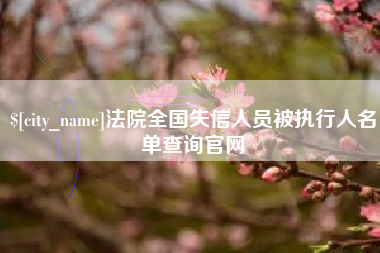盐城法院全国失信人员被执行人名单查询官网