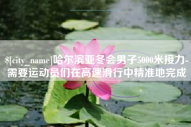 盐城哈尔滨亚冬会男子5000米接力-需要运动员们在高速滑行中精准地完成