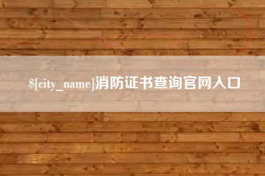 盐城消防证书查询官网入口
