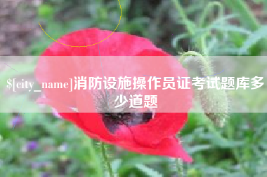 盐城消防设施操作员证考试题库多少道题