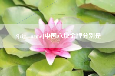 盐城中国六块金牌分别是