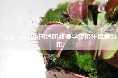 盐城中国消防救援学院招生章程公布!